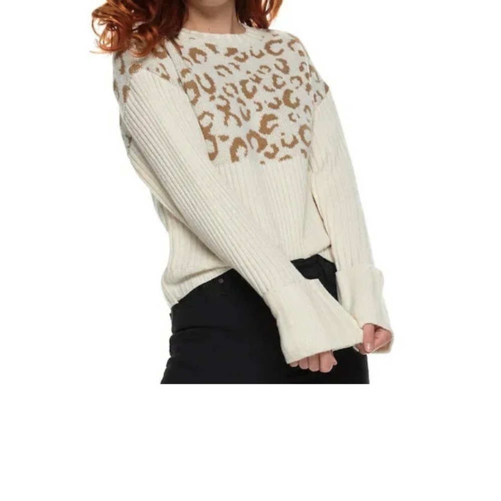 Nine West Leopard sweater xlarge